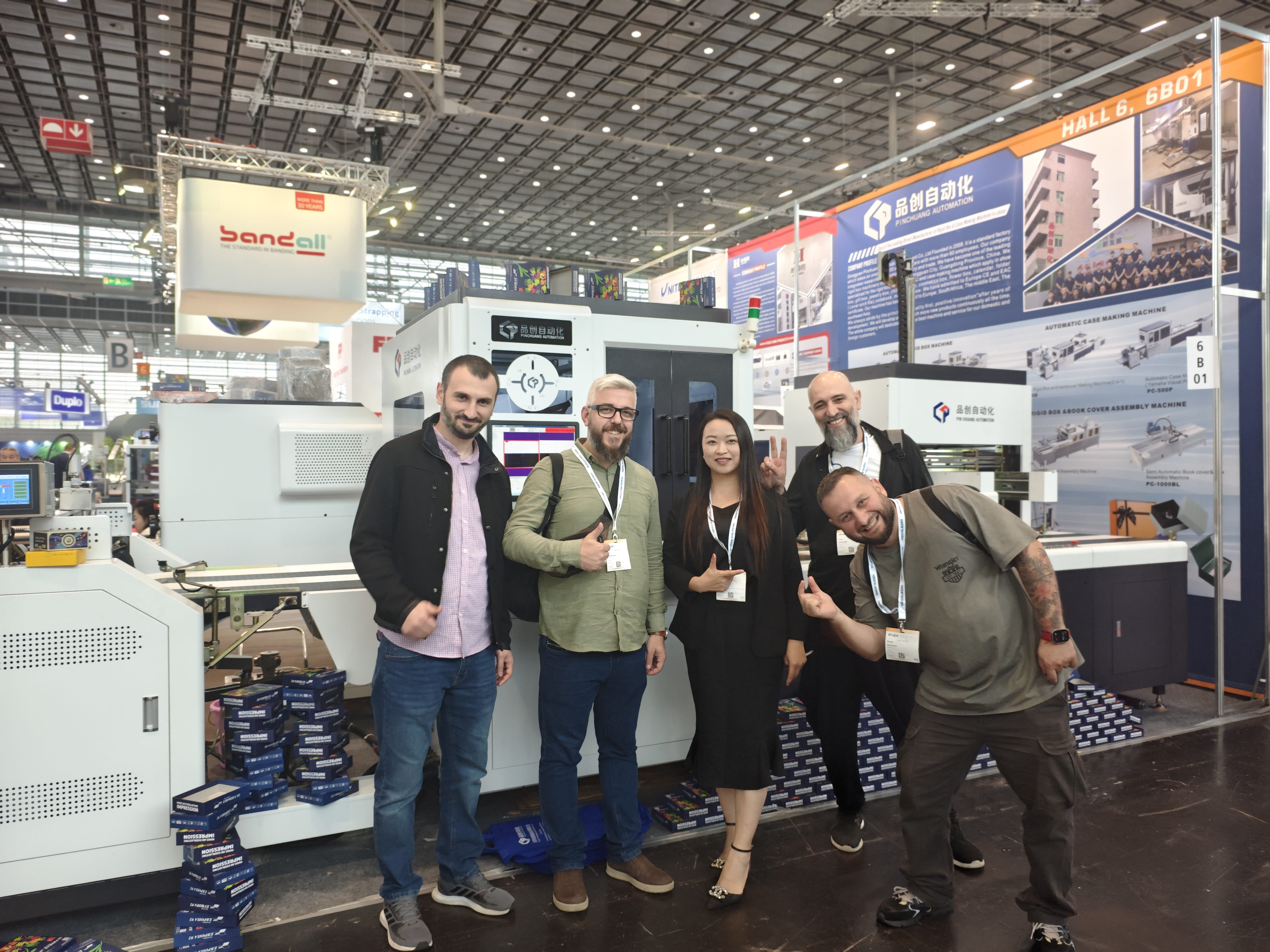 Dongguan Pinchuang and his clients at Drupa 2024 - 2