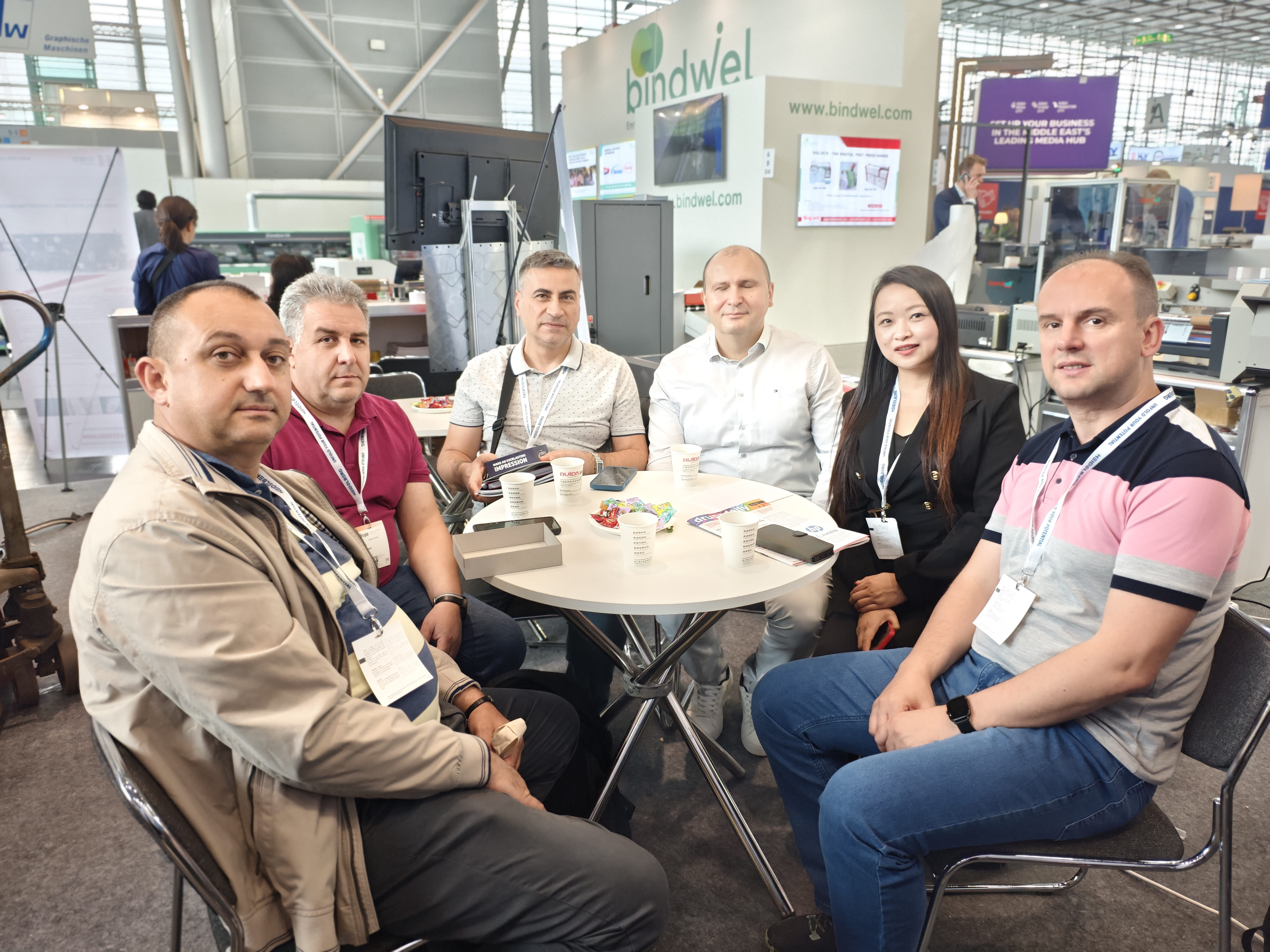 Dongguan Pinchuang and his clients at Drupa 2024 - 1