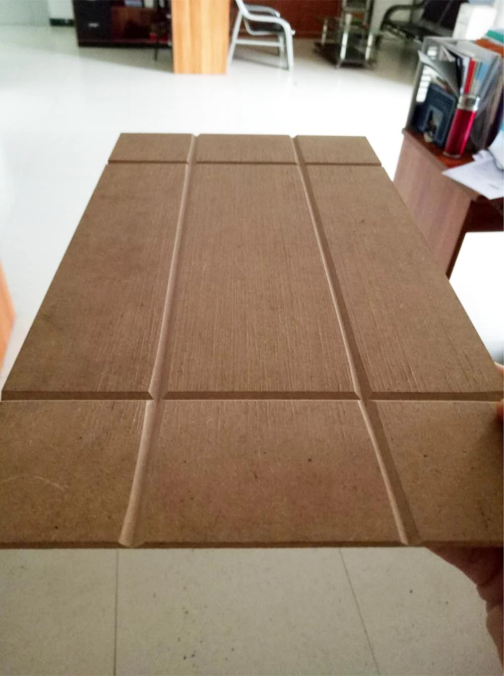 V-shaped channel